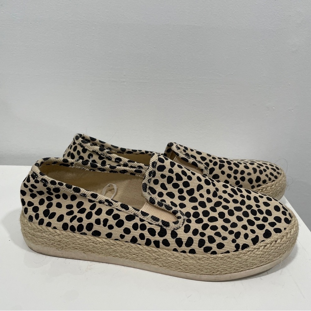 Esprit Shoes Cheetah Print Espadrilles size 6.5 Excellent Condition